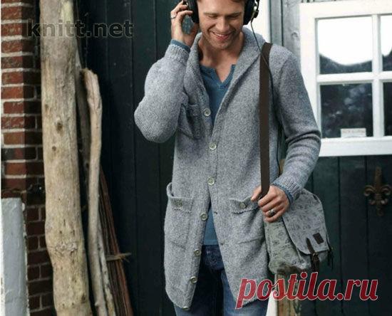 Вязаный мужской кардиган с карманами
#спицы #вязаный_кардиган #вязание_мужчинам #кардиган_спицами

Выполнен из серой шерстяной пряжи. Модная модель простого кроя и ровной вязки декорирована карманами. Модный серый цвет подчеркивает структуру нити. Многие мужчины любят носить вязаные кардиганы — этот то что нужно, простой и удобный.

Размеры: 46/48 (50/52 — 54/56) 58

Вам потребуется:

пряжа (48% овечьей шерсти. 30% шерсти альпака. 22% полиамида: 240 м/ 50 г) — 400 (450 — 5...