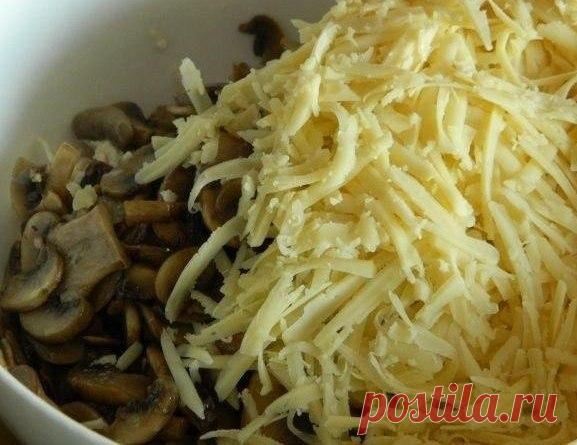 ГРИБНОЙ САЛАТ С КУРИЦЕЙ