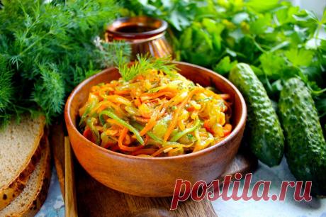 Салат с жареными огурцами рецепт с фото пошагово и видео - 1000.menu