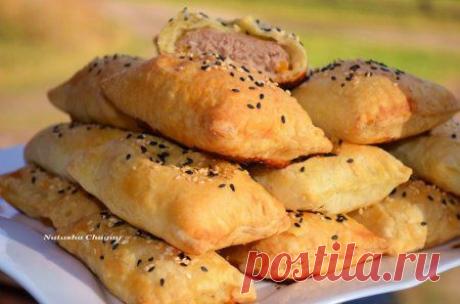 Пирожки с мясом и тыквой |