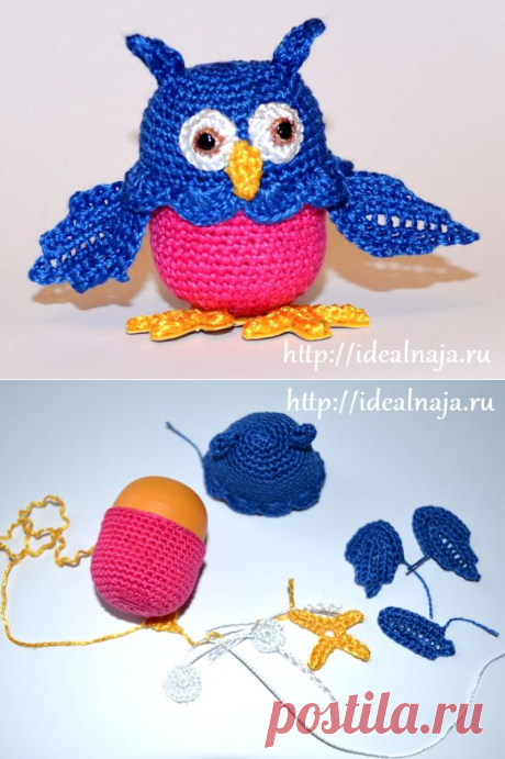 Игрушка сова крючком