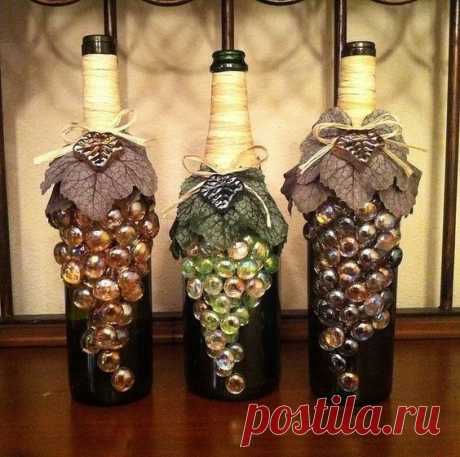 Красивое оформление бутылок: идеи — Сделай сам, идеи для творчества - DIY Ideas