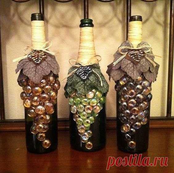 Красивое оформление бутылок: идеи — Сделай сам, идеи для творчества - DIY Ideas