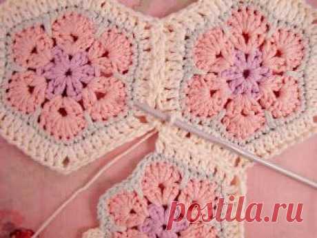 Соединение мотивов крючком / Handmade / 1. Крючкотворные Мотивы / Pinme.ru / Ольга Захарова-Черных