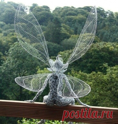 Мастер создает прекрасных лесных фей из обычной проволоки!