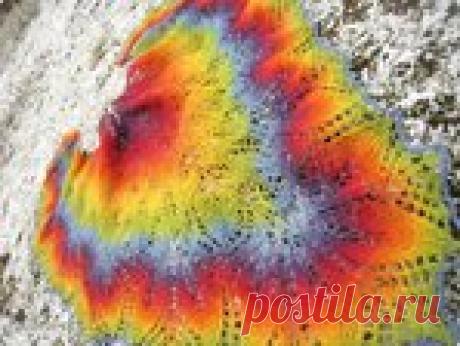 Мастер-класс по вязанию шали "Харуни".Очень подробно,очень много фото.