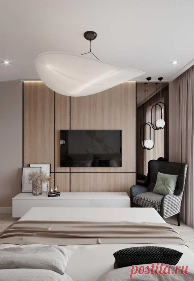 Бежевые ноты расслабят нервы, обеспечат умиротворение и повысят качество отдыха. Для комнаты, которая предназначена для сна, подойдет особенно.