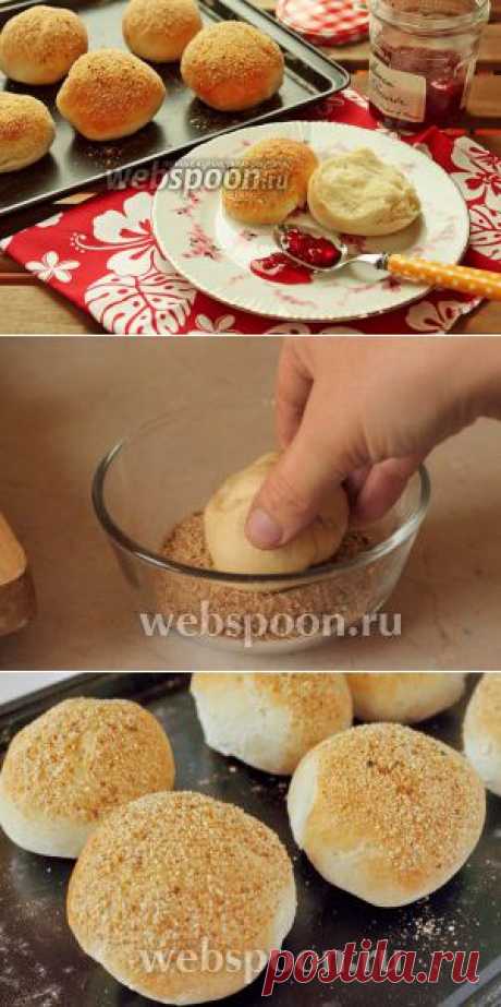 Хлебные булочки с присыпкой