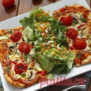 Пицца с овощами и рисом вегетарианская рецепт – итальянская кухня, вегетарианская еда: паста и пицца