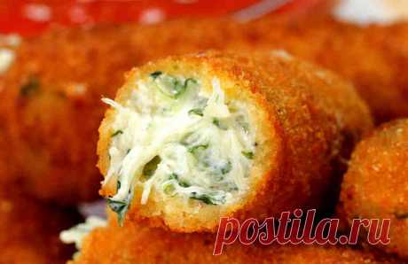 Потрясающая закуска! Хрустящие сырные палочки с зеленью » Женский сайт InfoWoman.com.ua. Полезные советы для женщин