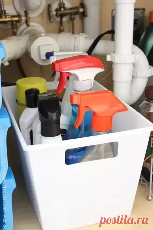 8 гениальных идей для хранения под раковиной - Сам себе мастер - 18 апреля - 43703238506 - Медиаплатформа МирТесен