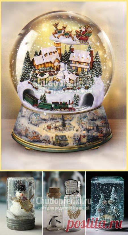 Новогодний шар со снегом. Как сделать своими руками?