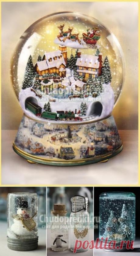 Новогодний шар со снегом. Как сделать своими руками?