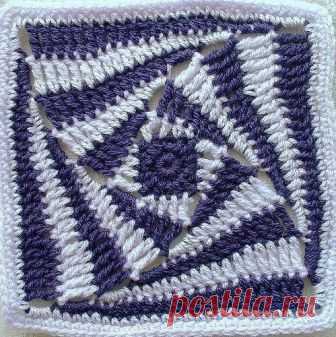 Необычный мотив (УЗОРЫ КРЮЧКОМ) 1 ряд: 5вп соединить с помощью соед столбика в кольцо. 2 ряд: 2вп (считать как первый СБН), СБН в кольцо 15 раз, соединить со 2-й вп начальной цепочки. 3 ряд: 4вп (считать как 1-й ССН), *ПСН, СБН, …