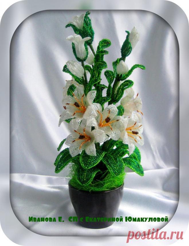 Лилии | biser.info - всё о бисере и бисерном творчестве