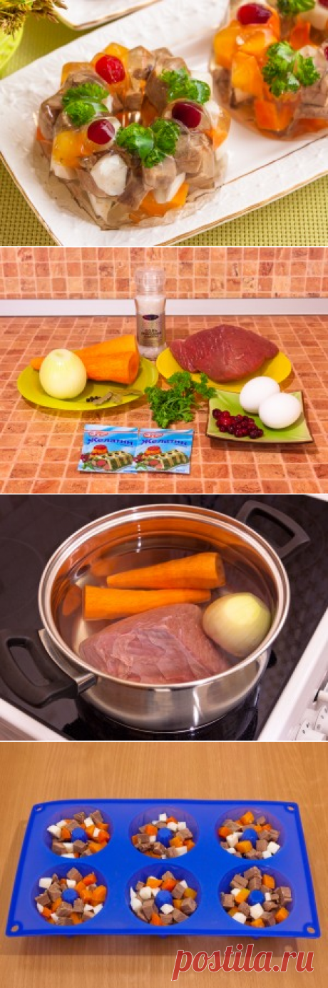 Заливное мясо на рождественский стол