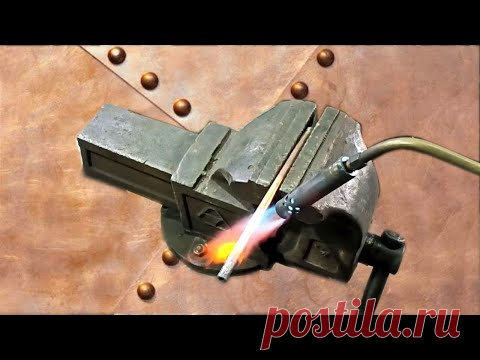 Самодельная горелка для гаража! Пайка латунью без кислорода!Homemade tools - YouTube