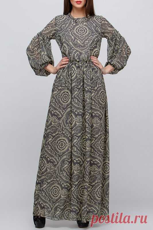 Купить Платье BERENIS 7120.3 СЕРЫЙ, ГОРЧИЧНЫЙ со скидкой в интернет-магазине kupivip.ru - распродажа