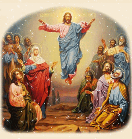 Вознесение Господне - Религия в картинках - Анимационные блестящие картинки GIF