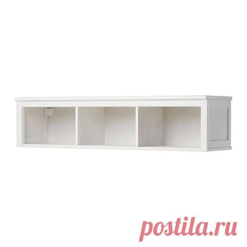ХЕМНЭС Полочный/арочный модуль - белая морилка, 148x37 см  - IKEA IKEA - ХЕМНЭС, Полочный/арочный модуль, белая морилка, 148x37 см, , Массив дерева.Арочный модуль можно использовать отдельно или в составе комбинации с боковыми модулями и тумбой под ТВ.