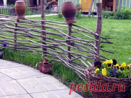 Как соорудить плетень, забор из прутьев своими руками на даче: советы для новичков, подготовка