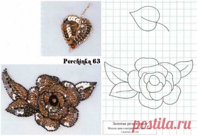 Вышивка на одежде бисером: схемы и фото идеи