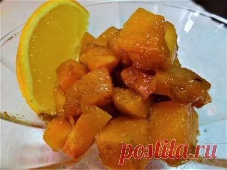Карамелизированная ТЫКВА с АПЕЛЬСИНОМ, МЁДОМ и КОРИЦЕЙ! Сaramelized pumpkin