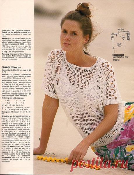 Кофточка-филейка