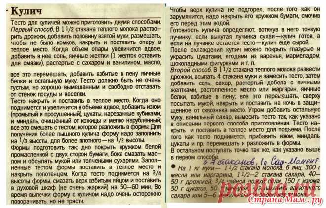 К Пасхе готовитесь? А кулич сами печете? (рецепты) - Страна Мам