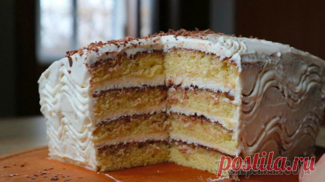 Швейцарский торт. Ленивый вариант! Никто не откажется от кусочка!