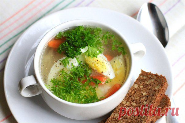 Быстрый куриный супчик / Свежие рецепты