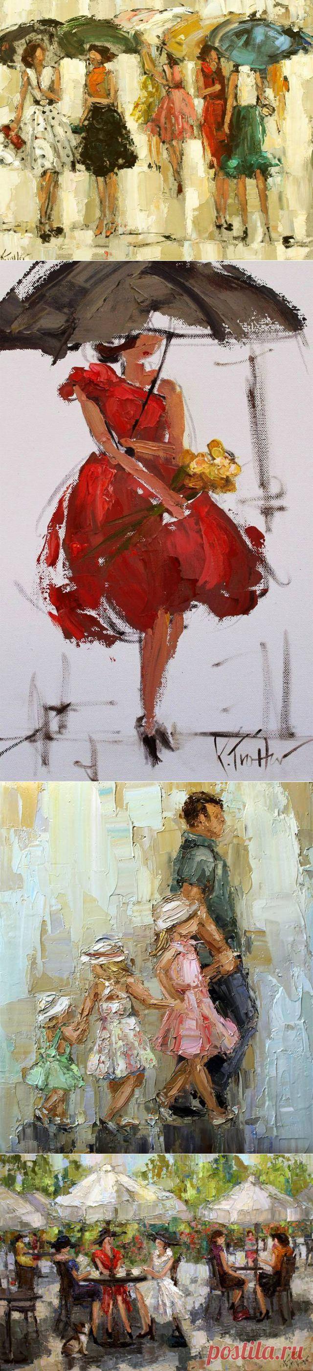 Картины мастихином от Kathryn Morris Trotter