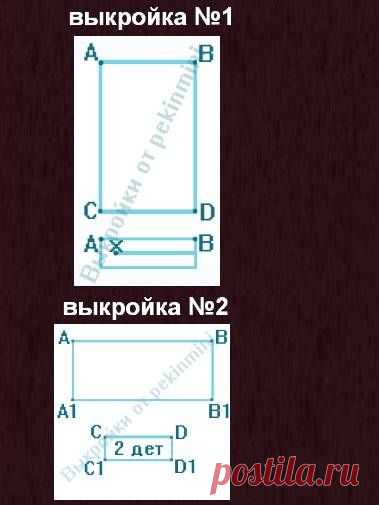 Выкройка трусов и шапки для собак