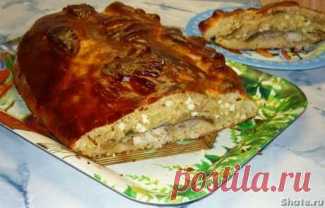 Кулебяка с рыбой и свежей капустой