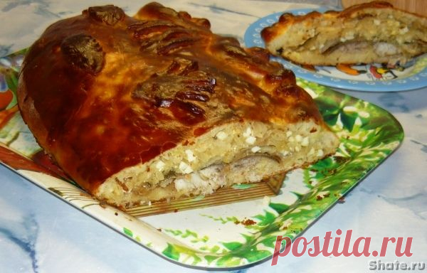 Кулебяка с рыбой и свежей капустой