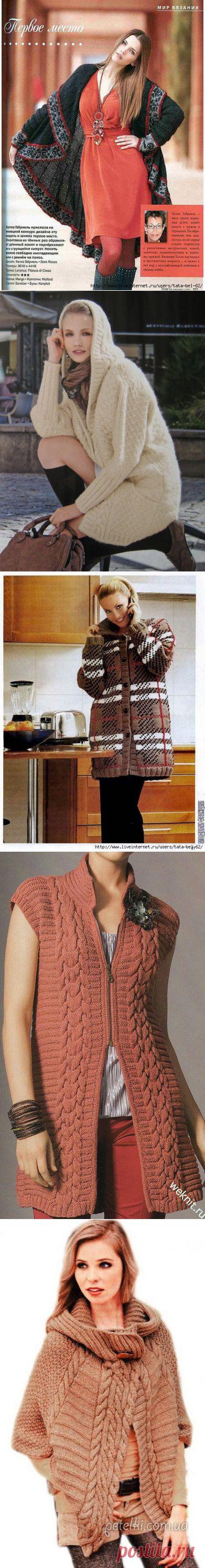 Пальто, куртки спицами. 66