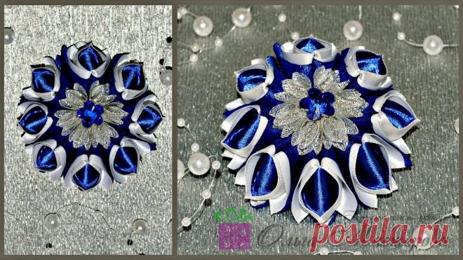 Нарядные резиночки из лент! Elegant bands of ribbon! - YouTube