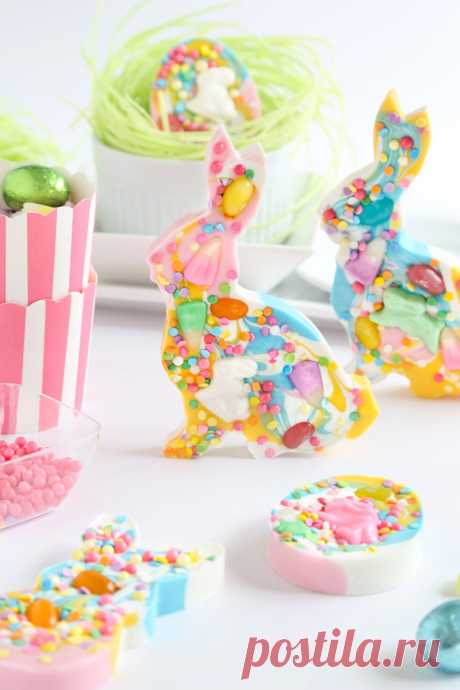Get Excited for Spring With DIY Easter Bunny Chocolate Bark