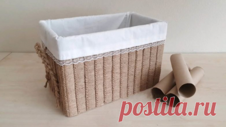 Полезная поделка из втулок от бумажных полотенец / Я - суперпупер