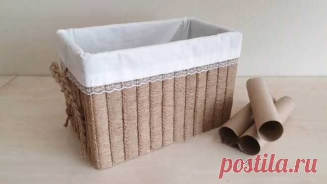 Полезная поделка из втулок от бумажных полотенец / Я - суперпупер