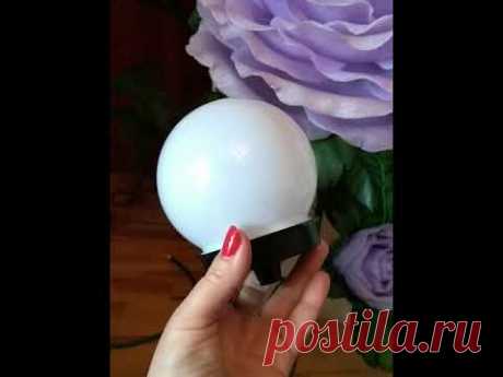 Мини торшер роза из подложки НПЭ. Советы по сборке и тонировке.