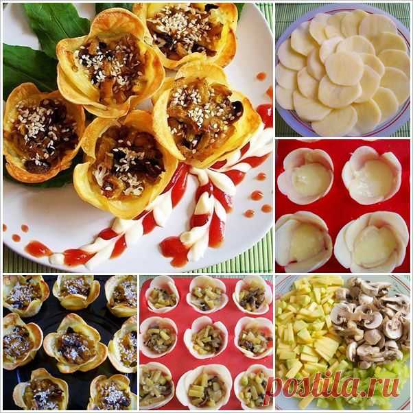 картофельные корзиночки