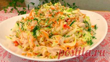 Если есть кусочек редьки и морковка, сезонный вкусный салат на скорую руку.
