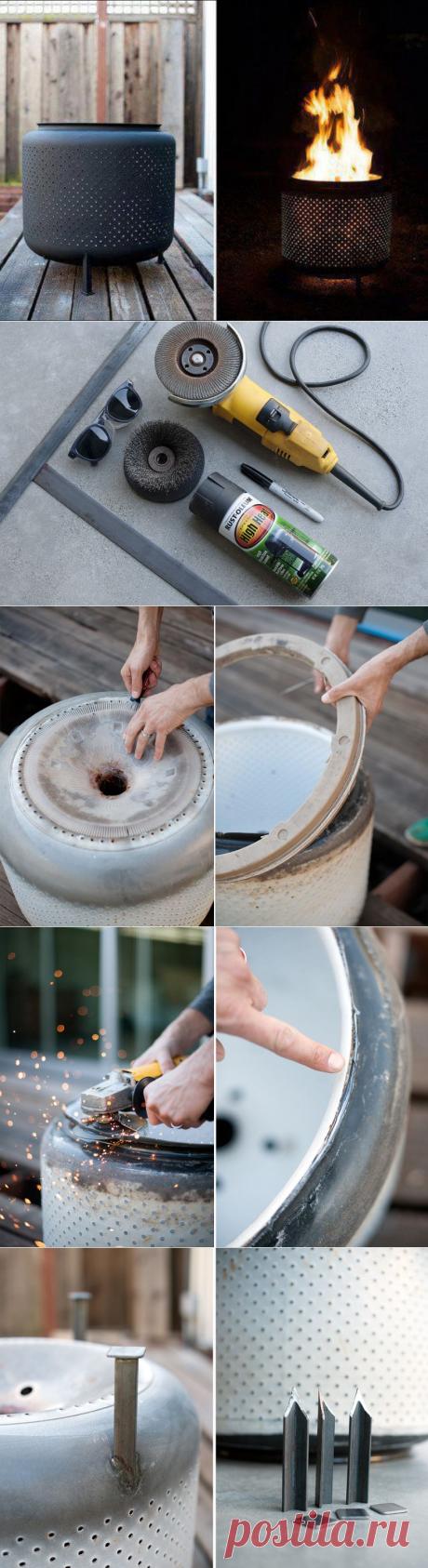 Мастер-класс: костровая чаша из барабана от стиральной машины