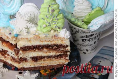 Торт "Мишка на Севере" с солёной карамелью. Пошаговый рецепт с фото