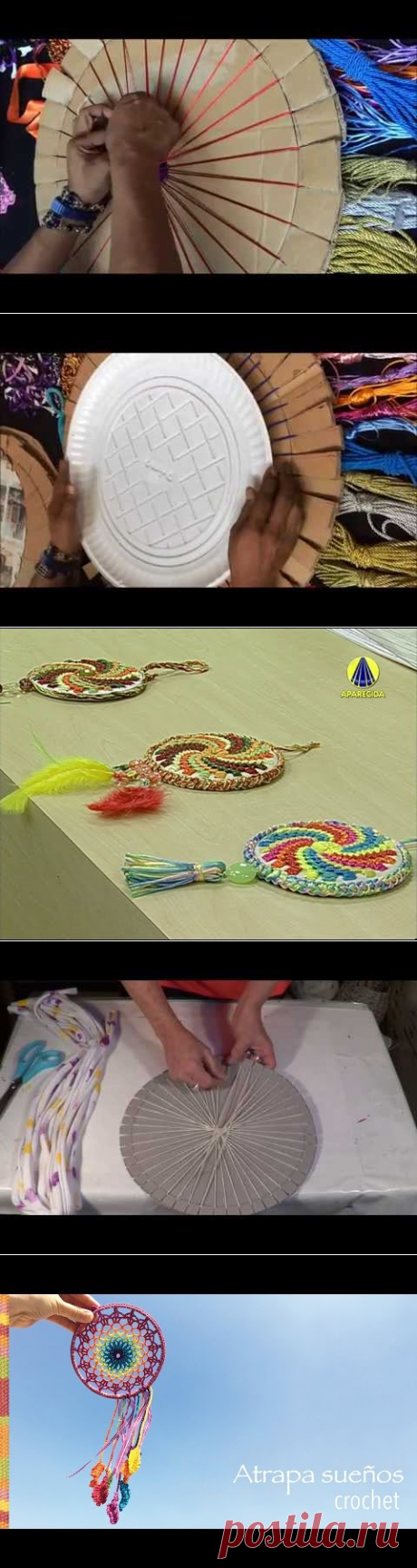 MANDALA EN TELAR PARTE 2 - YouTube