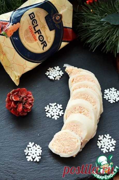 Кальмар, фаршированный сырно-креветочным муссом - кулинарный рецепт
