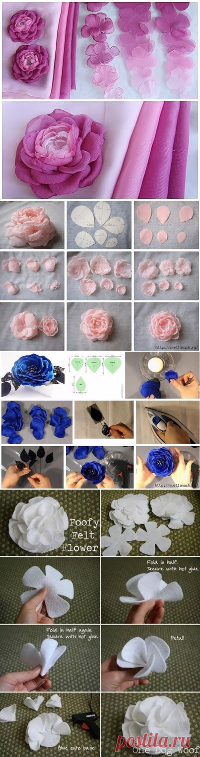 Красивые цветы своими руками — Сделай сам, идеи для творчества - DIY Ideas
