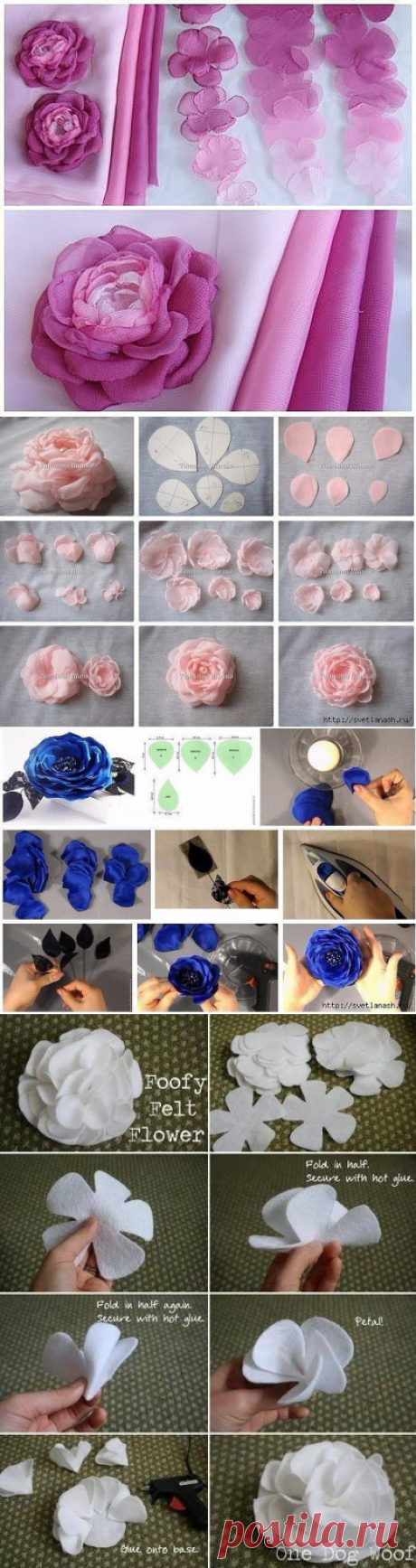Красивые цветы своими руками — Сделай сам, идеи для творчества - DIY Ideas