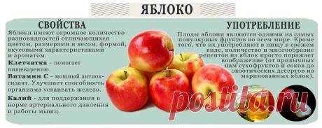 Яблоко - полезные свойства